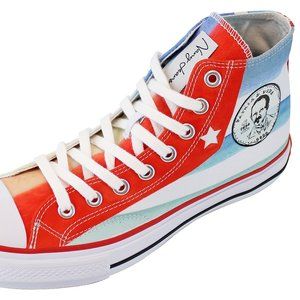 NANY JEANS Patria y Vida Canvas Shoes with Cuban Flag and Jose Marti Unisex